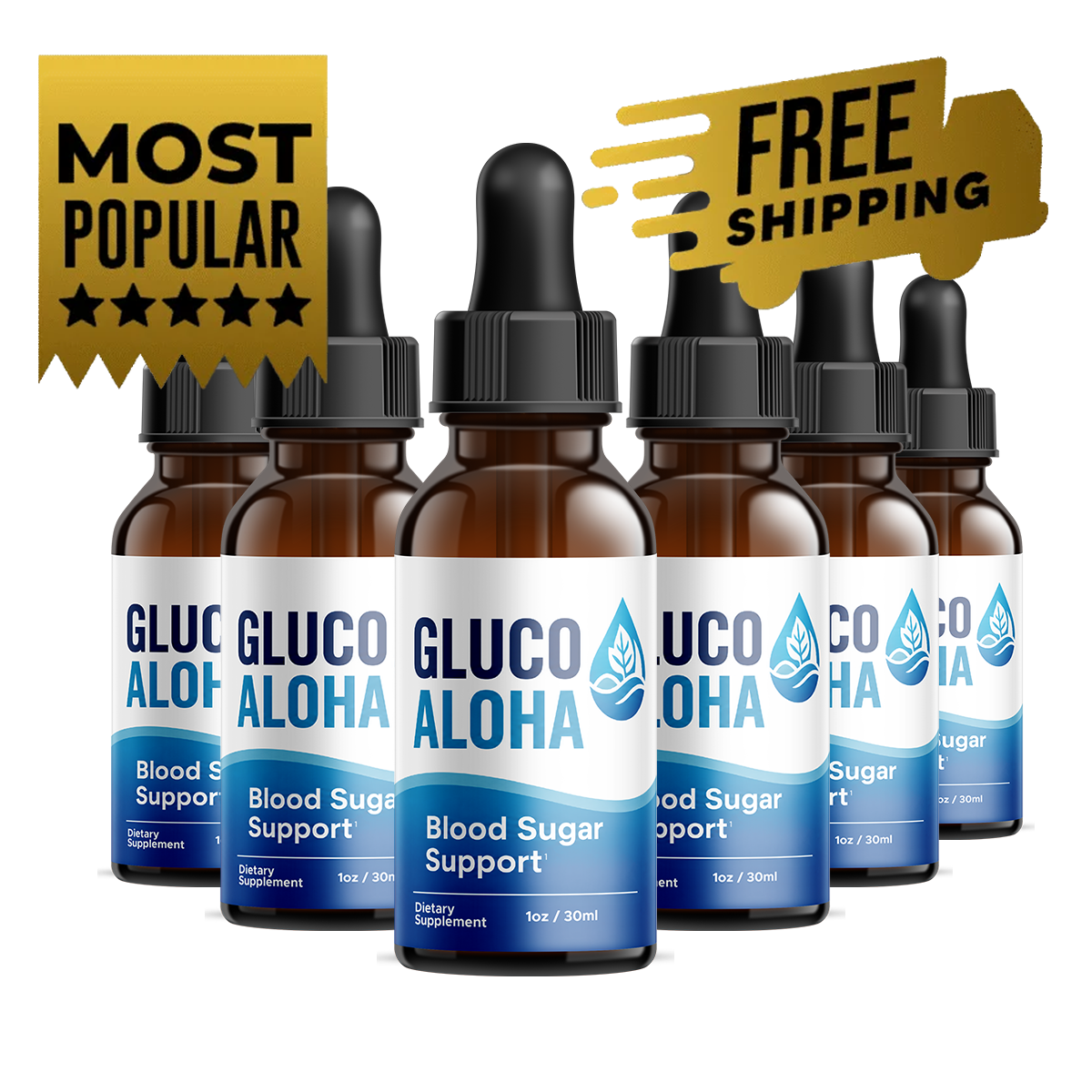 GlucoAloha 6 bottle best value supply for consistent metabolic wellness healthy blood sugar balance glucose metabolism and everyday vitality
